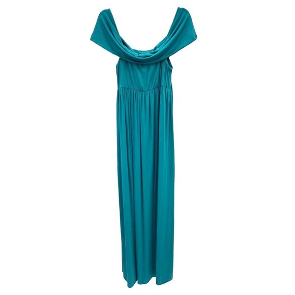 Rachel Pally Midsummer Maxi Dress Size Large Laguna Teal New NWT Stretch Coastal - Picture 1 of 9